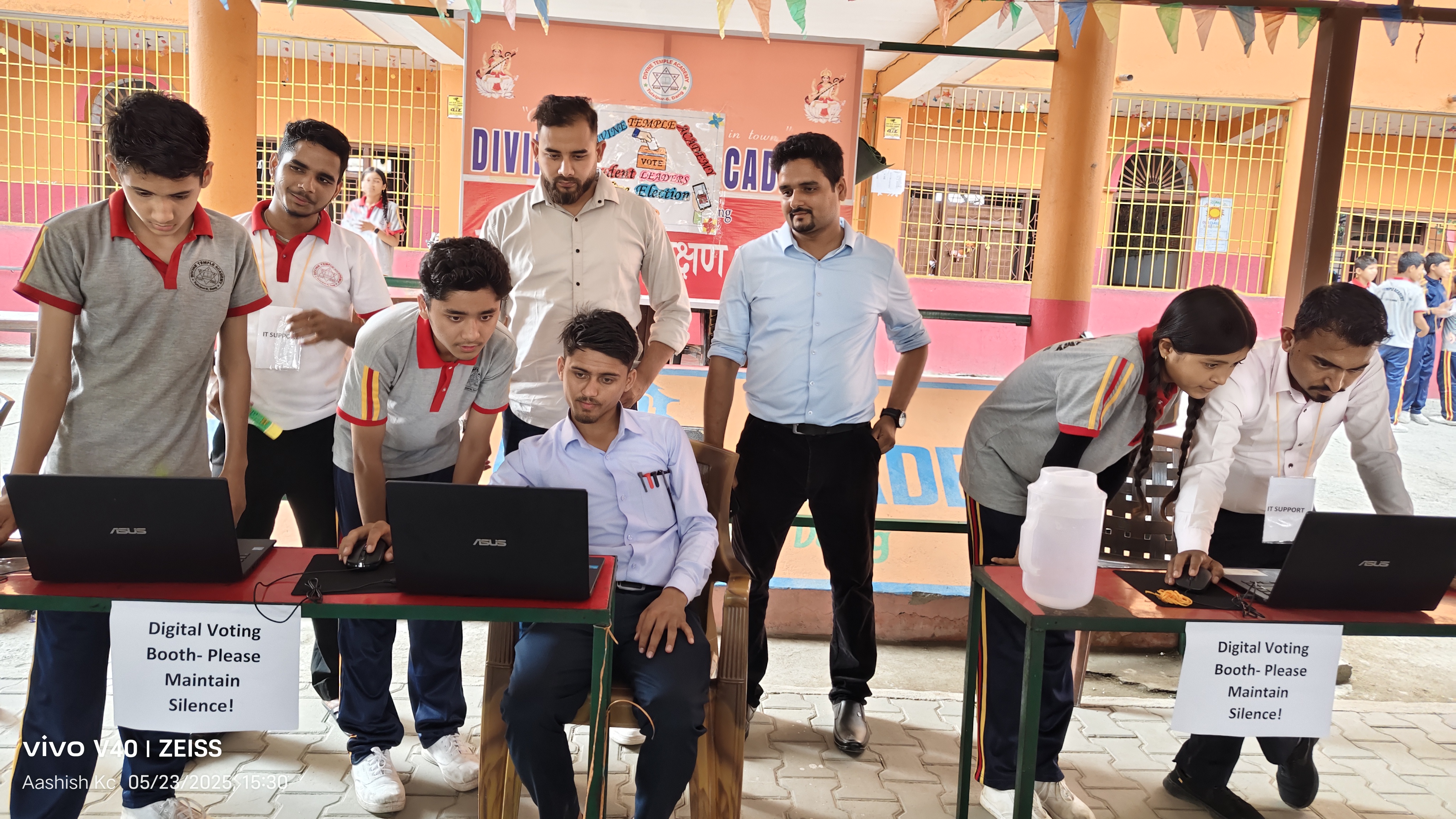 डिभाइन टेम्पल एकेडेमीमा डिजिटल प्रणालीमार्फत विद्यार्थी नेतृत्व चयन