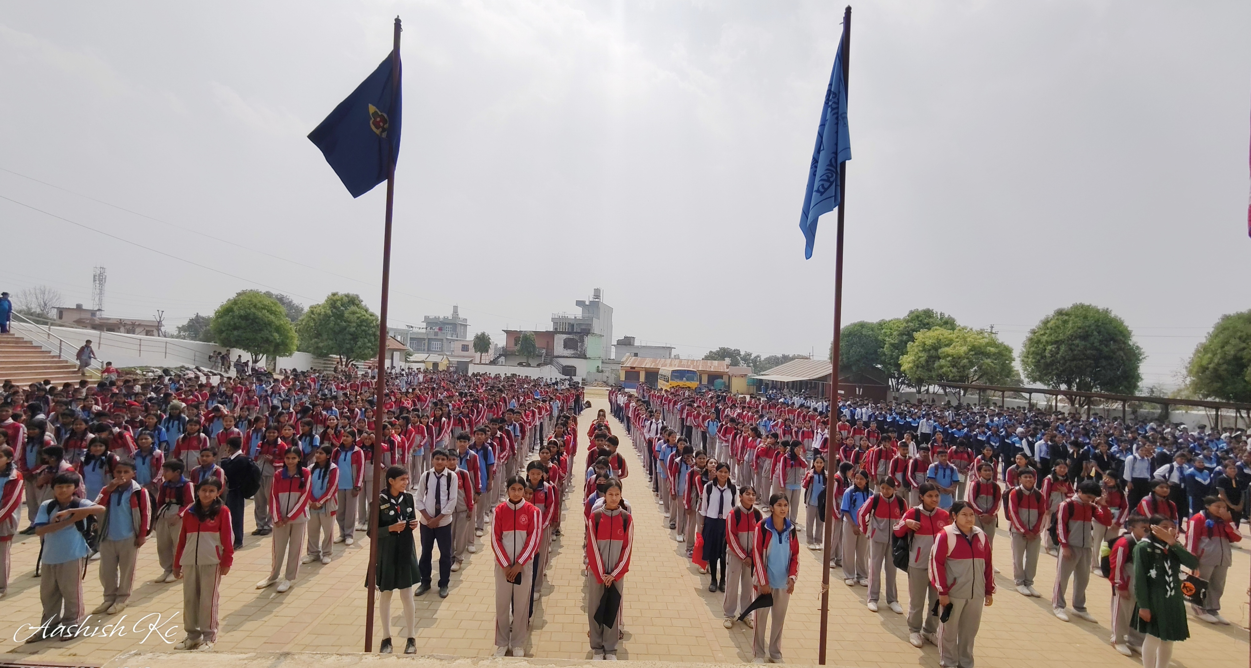 ईनिशा विकको हत्यारालाई कारबाहीको माग गर्दै गुरुजजुर माविका विद्यार्थीहरूको विरोध