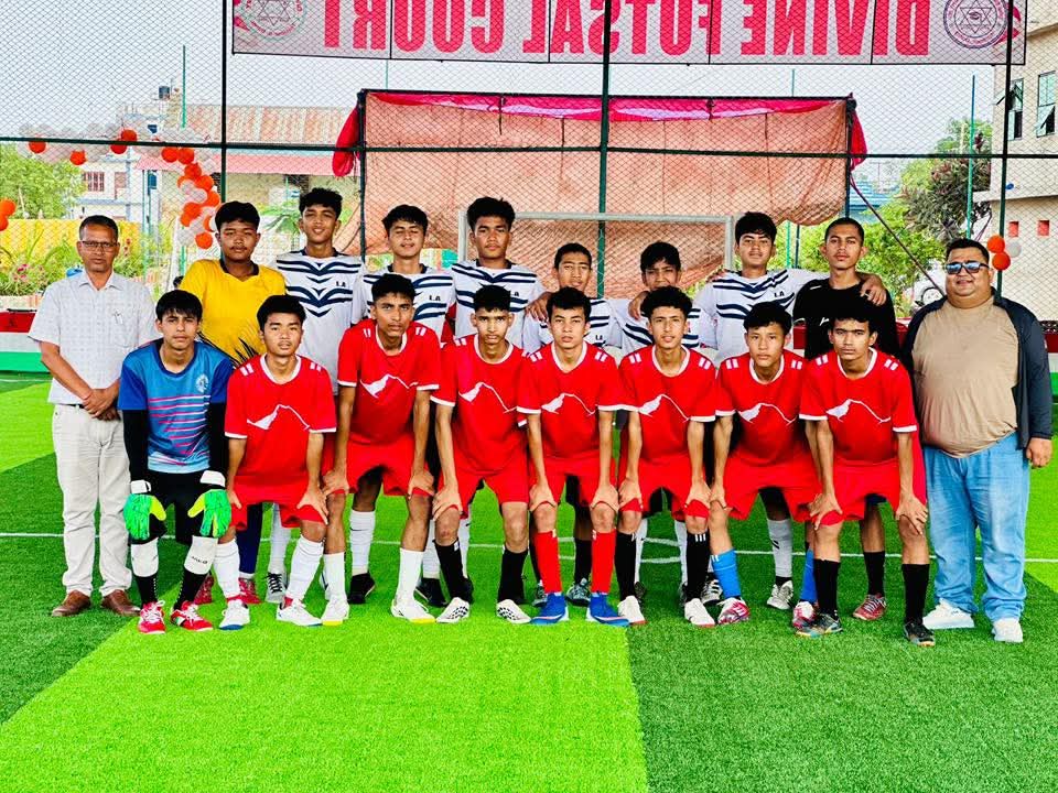 जिल्ला स्तरीय फुट्सल प्रतियोगितामा डिभाइन टेम्पल प्रथम
