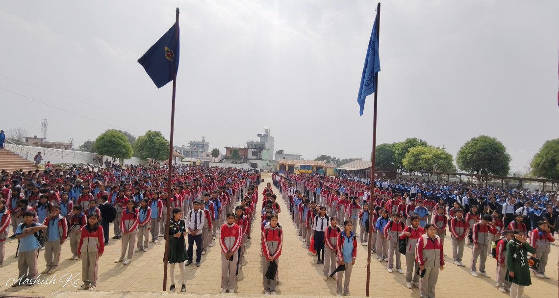 ईनिशा विकको हत्यारालाई कारबाहीको माग गर्दै गुरुजजुर माविका विद्यार्थीहरूको विरोध