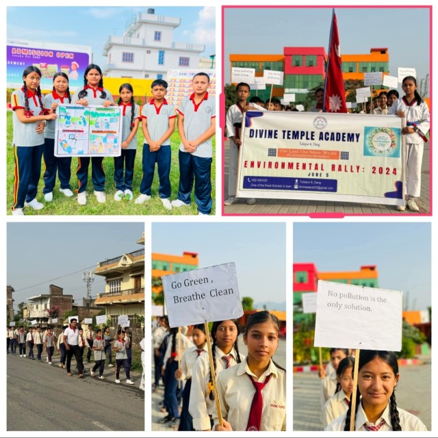 विश्व वातावरण दिवसमा डिभाइन टेम्पल एकेडेमीमा विविध कार्यक्रम
