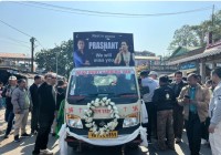 दार्जिलिङमा प्रशान्त तामाङको शवयात्रा, आजै अन्त्येष्टि