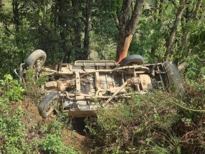 कुपरकोटमा भएको जिप दुर्घटनाका ९ जना घाइते मध्य ६ जना नेपालगन्ज रिफर