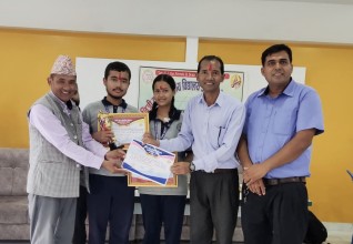 दाङ भ्याली स्कुल हिज्जे प्रतियोगितामा मावितर्फ प्रथम