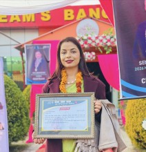 डिभाइन मन्टेस्वरीकी संस्थापक बिन्दु खनाल न्यौपाने सम्मानित