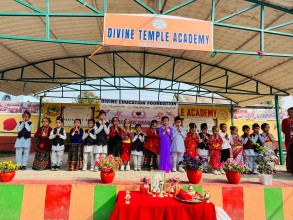 डिभाइन टेम्पल एकेडेमीमा युकेजी विद्यार्थीको ग्राजुएसन कार्यक्रम सम्पन्न