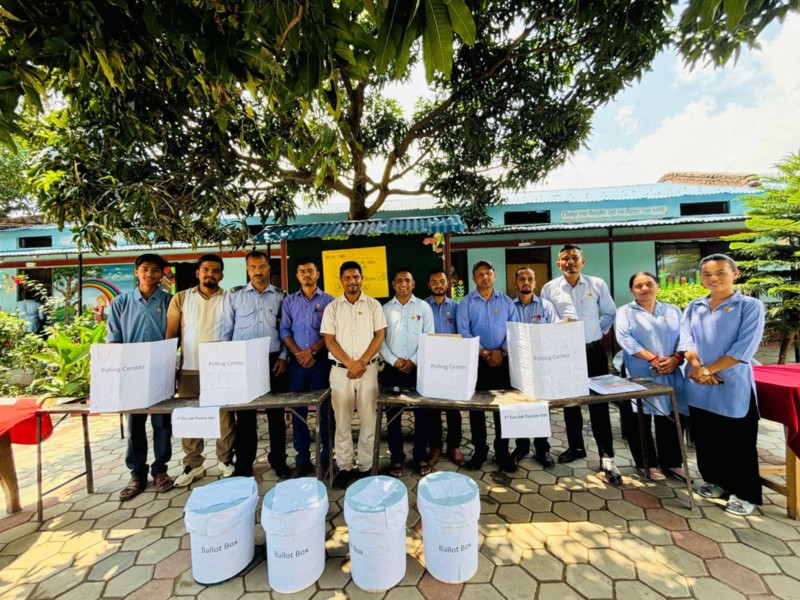 सक्सेस एकाडेमीमा विद्यार्थी नेत्तृत्व चयनकालागी मतदान