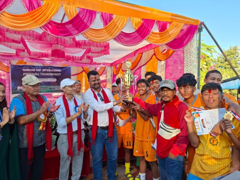 छात्रा तर्फ गोरखा तुलसीपुर र छात्र तर्फ गोरखा घोराहीले जित्यो दोश्रो गोरखा कप फुटबलको उपाधी