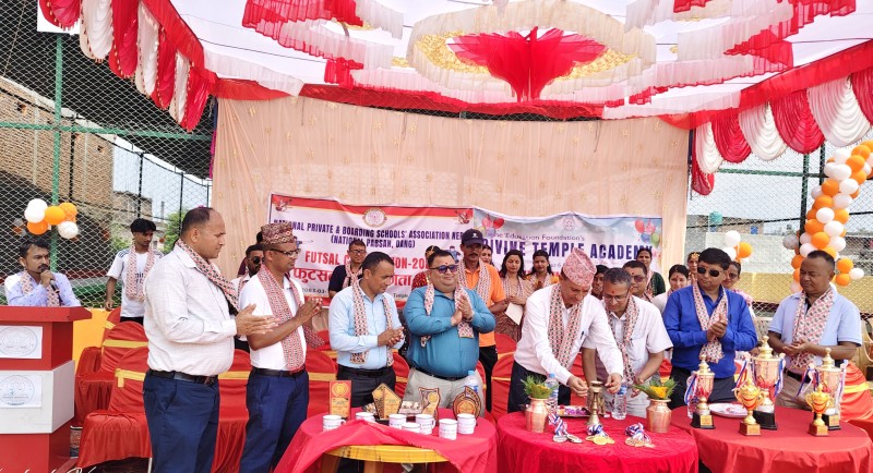 डिभाइन टेम्पल एकेडेमीमा नवनिर्मित फुट्सल कोर्टको उद्घाटन