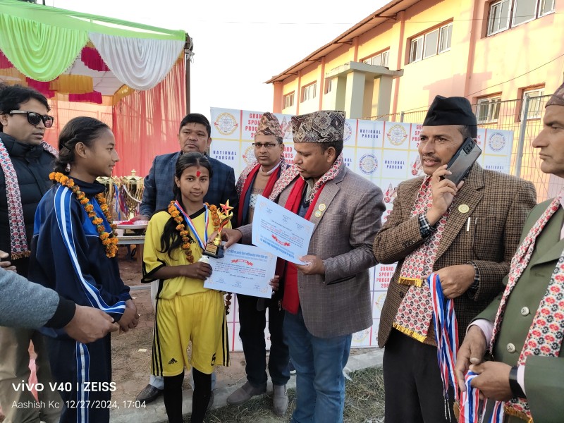 जिल्ला स्तरीय खेलकुद प्रतियोगितामा शारदा विद्या मन्दिरका ४ जना विद्यार्थी उत्कृष्ट